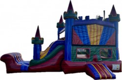 bouncehousedry 1710733564 Marble Bounce House/Slide Combo (Dry)