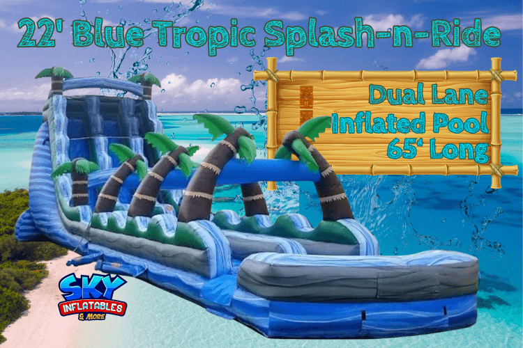 22' Blue Tropic Splash n Ride