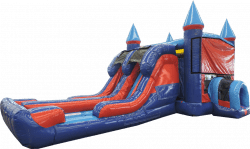 5N120Modular20JF20Combo20DL20Front20Right200120Jul202019 1 5n1 Royal Bounce House/Slide Combo (WET)
