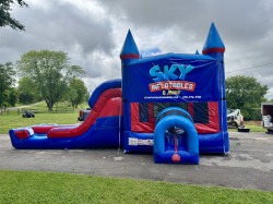 5N120RoyalWithSign 1749043574 1 5n1 Royal Bounce House/Slide Combo (DRY)