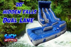 20' Hidden Falls Double Water Slide
